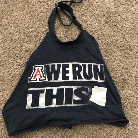 Custom UofA Backless Halter Top - Picture 1 of 3